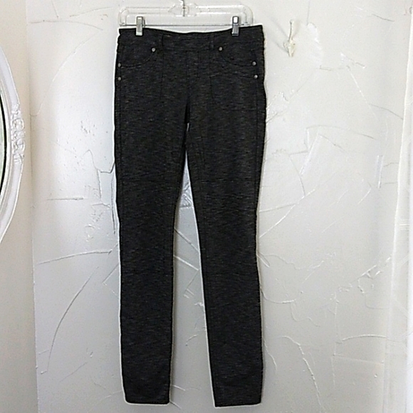 athleta Pants - Athleta Metro Gray Yoga Pants Leggings Front & Back Pockets Pull On Size M Tall
